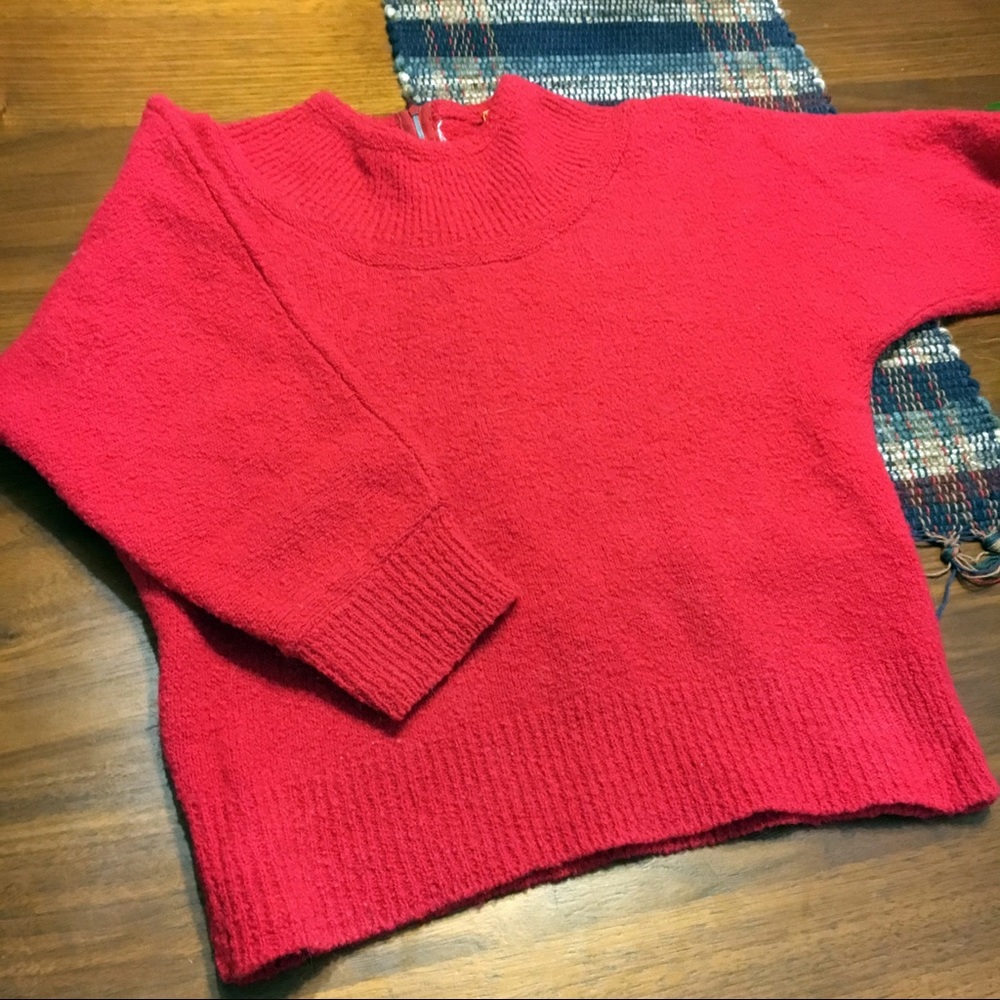Vintage pink yoked sweater